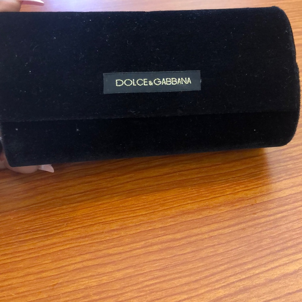 Dolce and Gabbana crystal sunglasses with case.